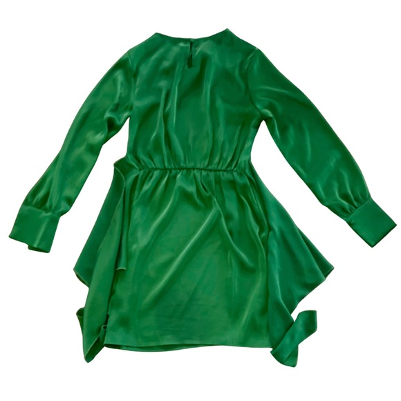 Emerald Green Long Sleeve Tie Waist Dress – Women’s Small - Picture 6 of 6